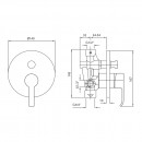 SUP bath/shower mixer with diverter_Tech
