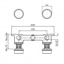 Savoir Wall Tap Set Smooth Flange_Tech