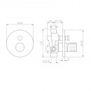 Todd Shower or Bath Mixer with Diverter_Tech